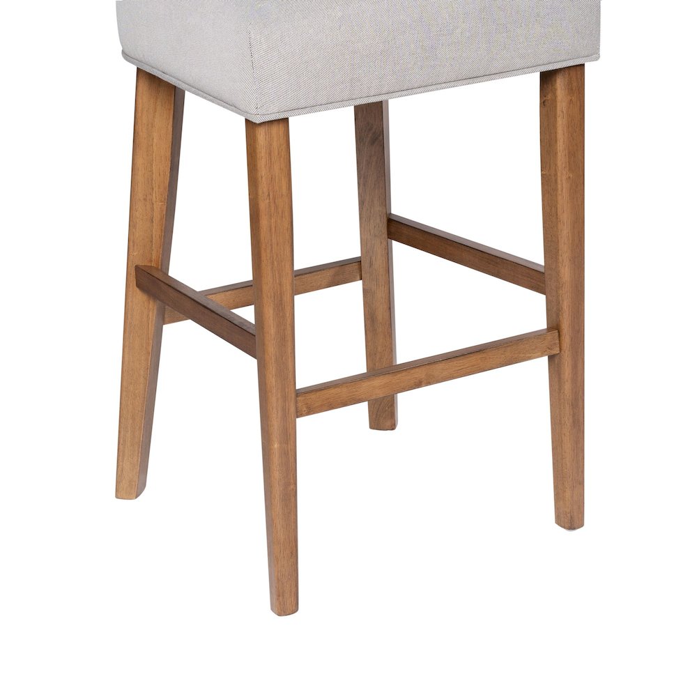 Thalia T-Back Bar Stool with Fully Upholstered Cushion