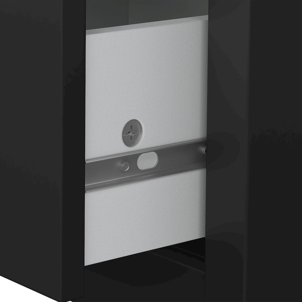 Madrid 2 Drawer Nightstand - Set of 2, Matte Black