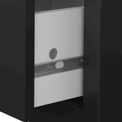 Madrid 2 Drawer Nightstand - Set of 2, Matte Black