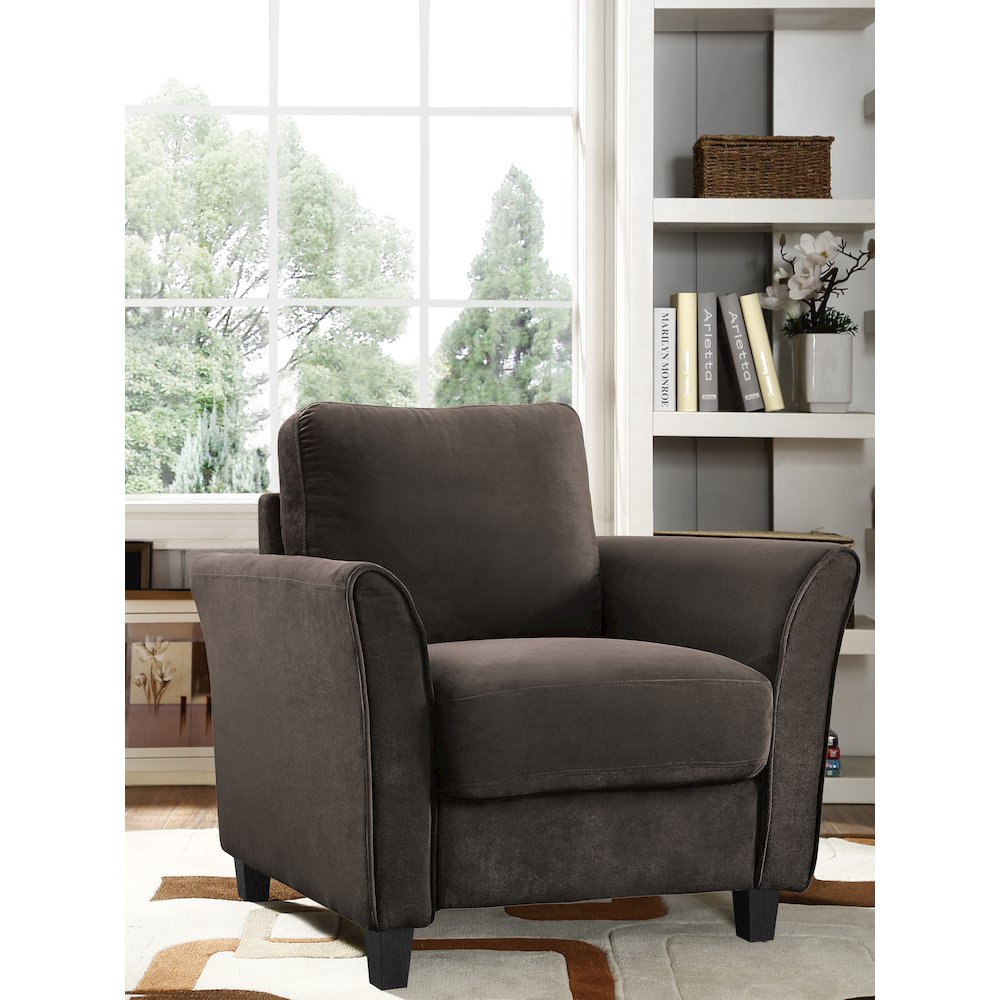 Westin Chair Curved Arm Coffee