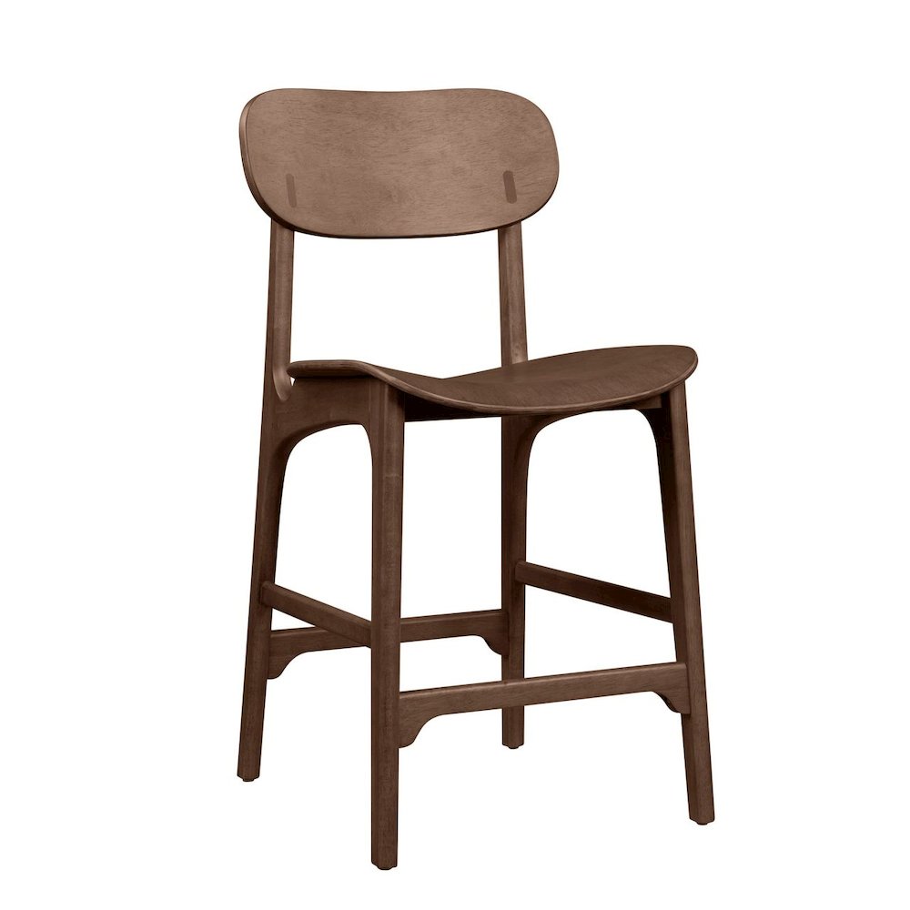 Solvang Wood Counter Stool - Carbonite Finish