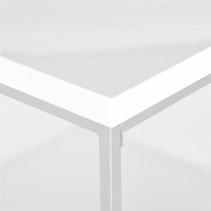 Safavieh Home Malone Glam White and Chrome Coffee Table