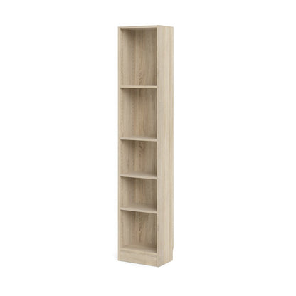 Element Tall Narrow 5-Shelf Office Bookcase, Oak Structure
