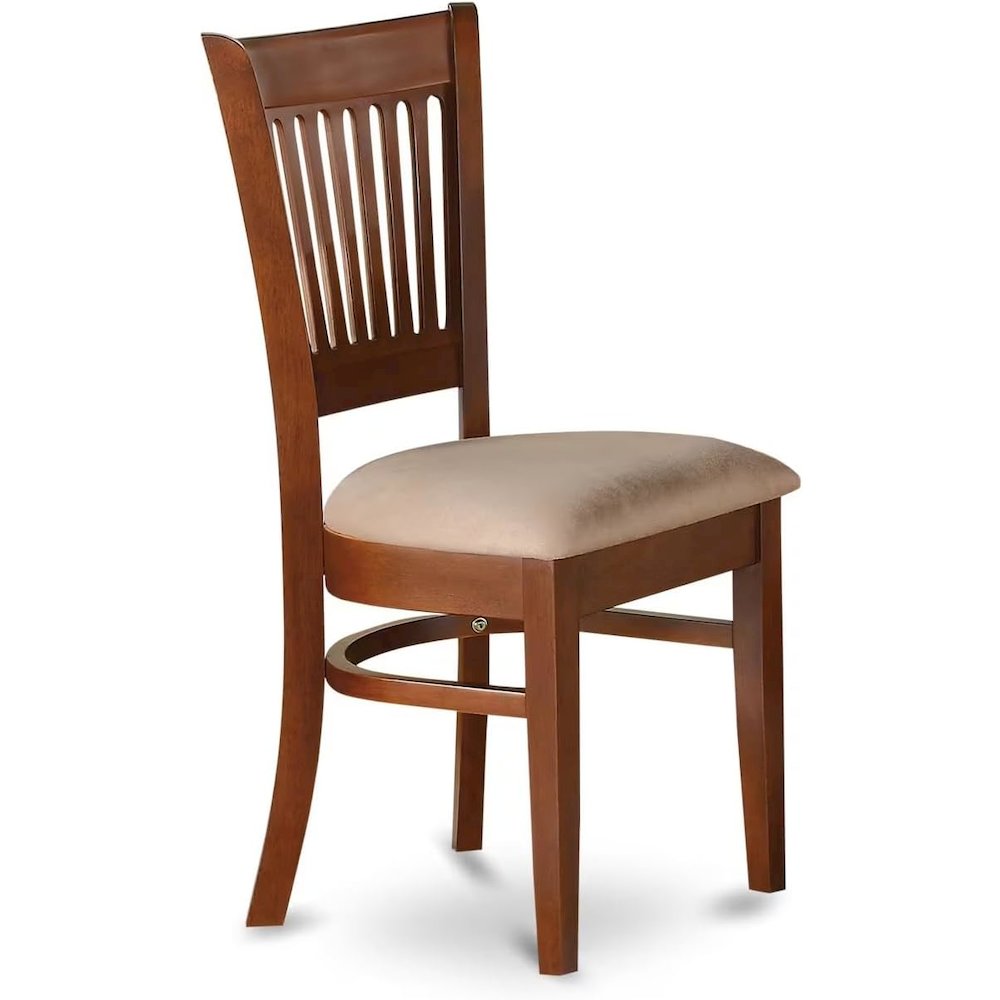VAC-ESP-C Vancouver Linen Fabric Seat Chairs for dining room - Espresso Finish