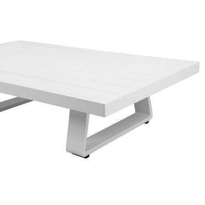 Air Coffee Table White In Aluminum