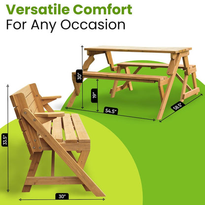 Interchangeable Picnic Table / Garden Bench