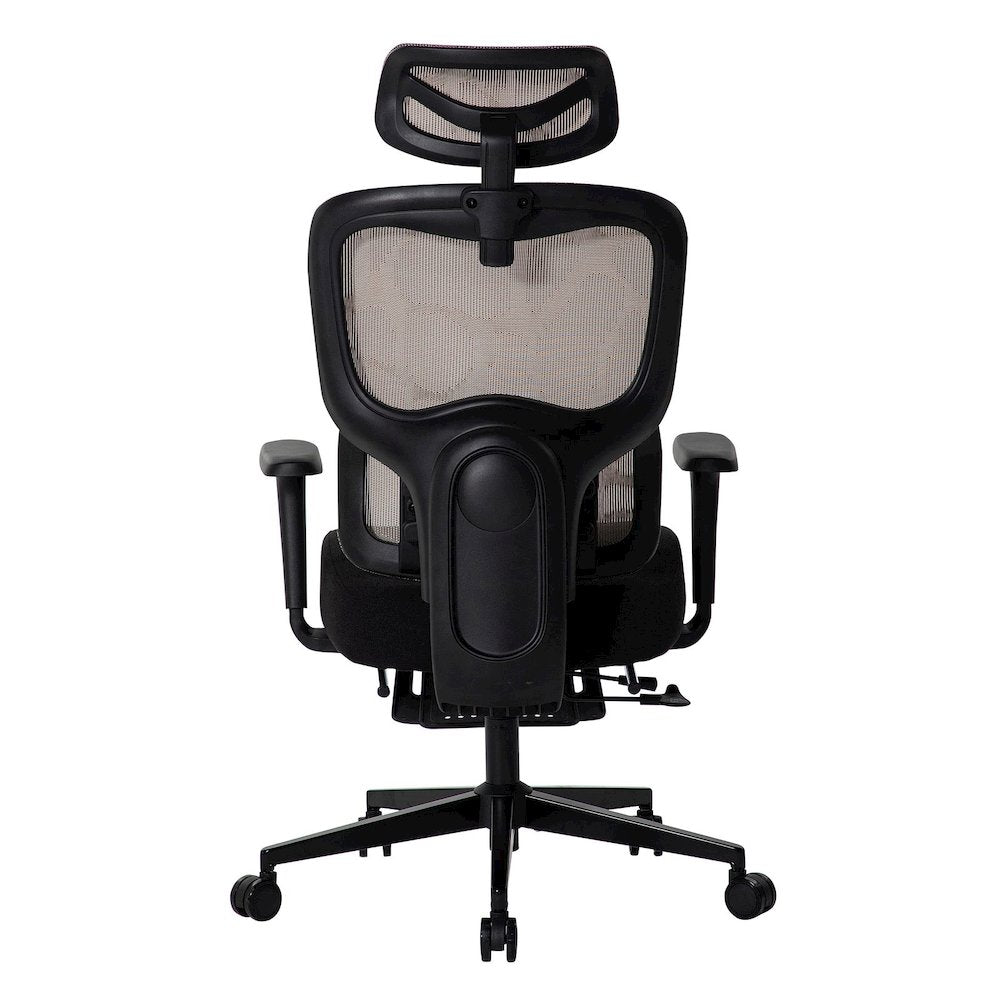 Office Chair with 9 Adjustable Points, Dual-Pad Lumbar Support, 3D Armrests