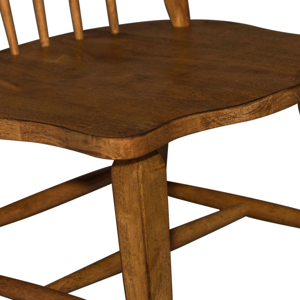 Hearthstone Ridge Windsor Back Side Chair in Tobacco