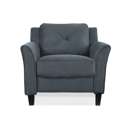 Westin Chair Rolled Arm Dark Grey