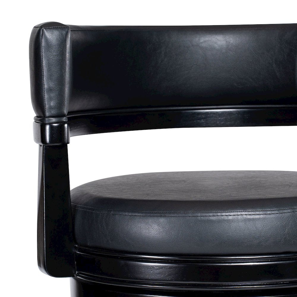 Balen Bar Height Swivel Stool - Black