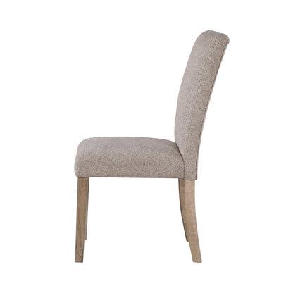 Transitional Dining Chair - Beige Kit Of 2, Beige