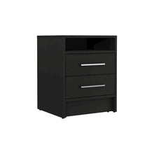 Greter Nightstand Black MDF