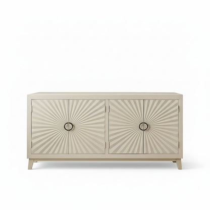 Bayside 4-Door Sideboard in Ivory