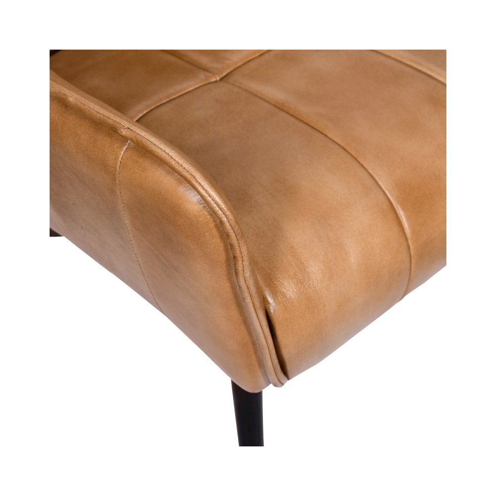 Gordon Leather Swivel Counter Stool – Caramel