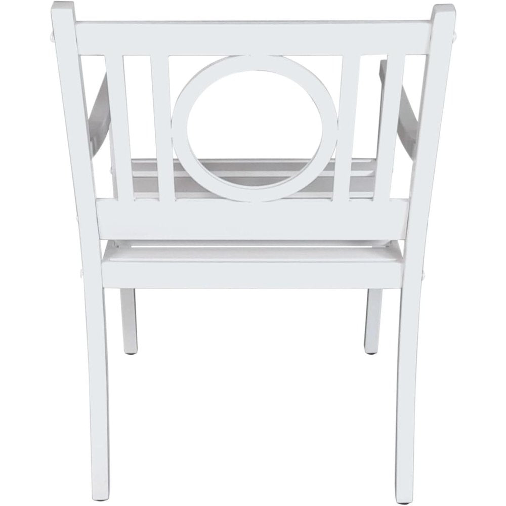 Grammercy Outdoor Chair and Side Table - White