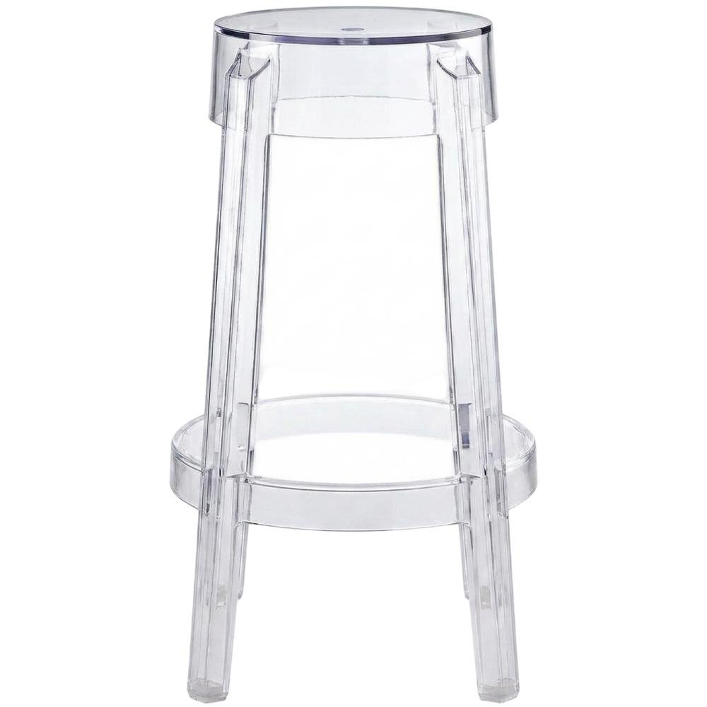 Acrylic Backless Counter Stool, Clear Color