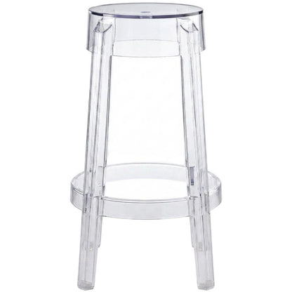 Acrylic Backless Counter Stool, Clear Color