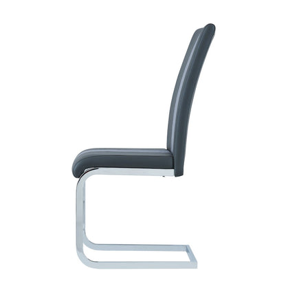 Contemporary Dining Chairs, Grey