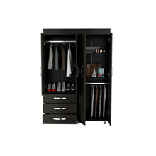 Denver Mobile Armoire Black MDF