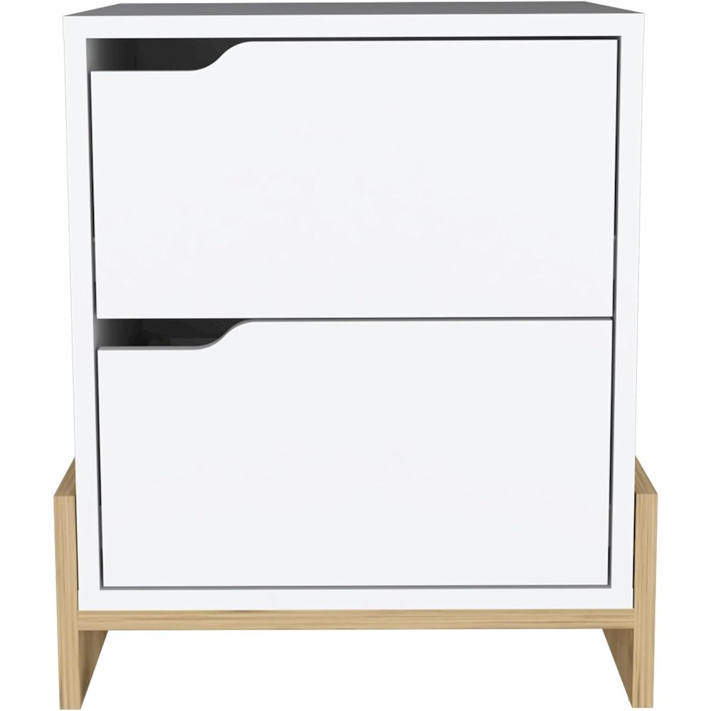 Luss Nightstand White / Macadamia MDF