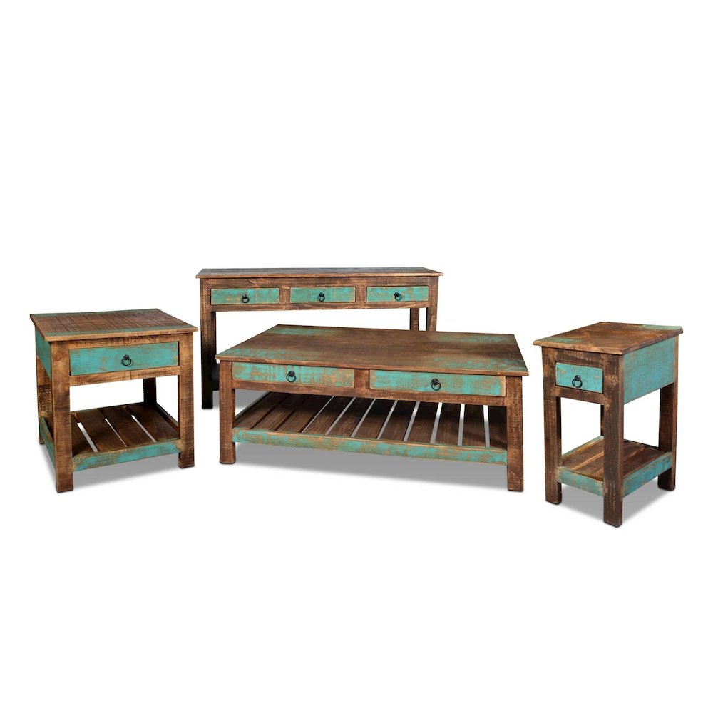 La Boca Blue End Table
