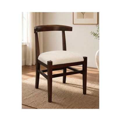 Hartford Mid-Century Modern Dining Chair with Performance Fabric Upholstery