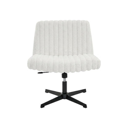 Swivel Office Chair with Criss Cross Design, Adjustable & Comfortable