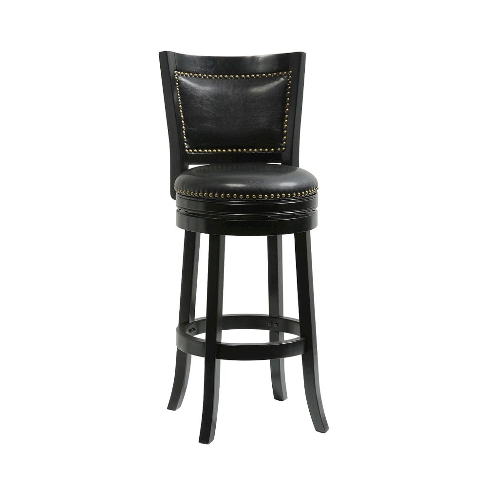 Bristol Swivel Bar Stool - Black