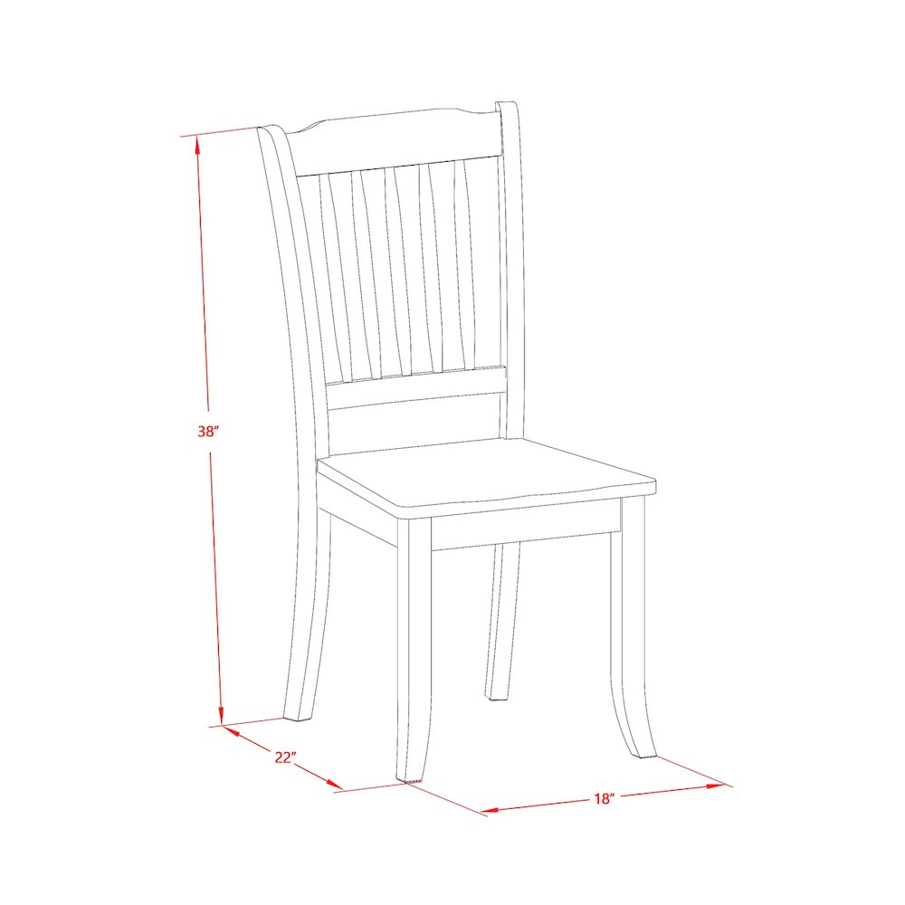 Dining Chair Linen White, DAC-LWH-W