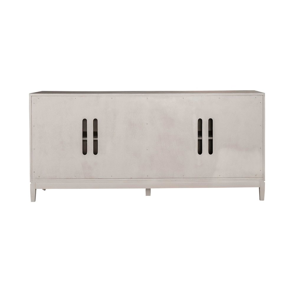 Kinsley 4 Door Accent Cabinet Light Gray in Washed Taupe