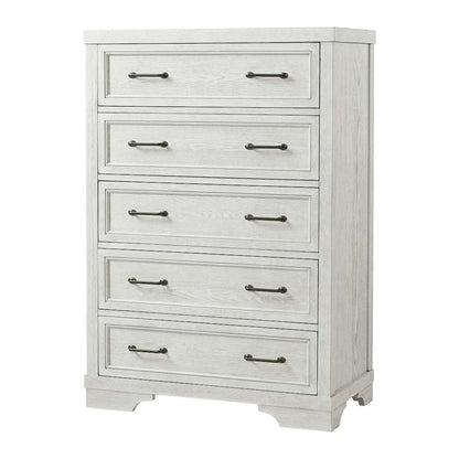 Foundry 5-Drawer Chest, White Dove