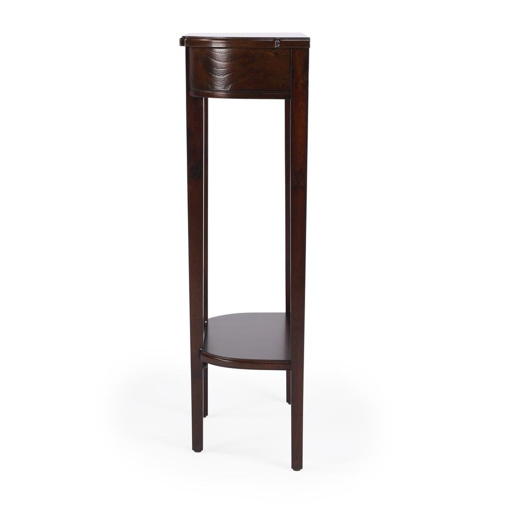 Elegant Narrow Entryway Table in Dark Brown for Living Room and Hall