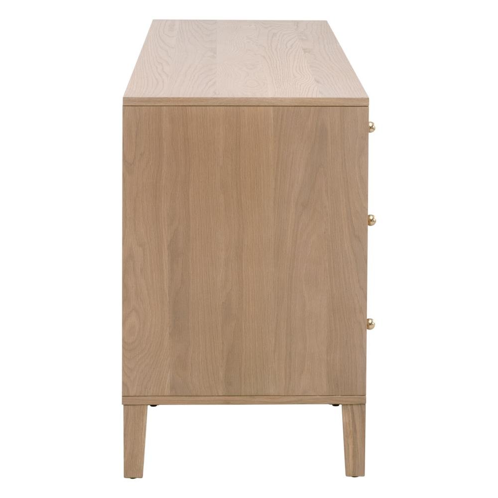 Brown Dresser for Bedroom – Wooden Chest of Drawers with 8 Drawers