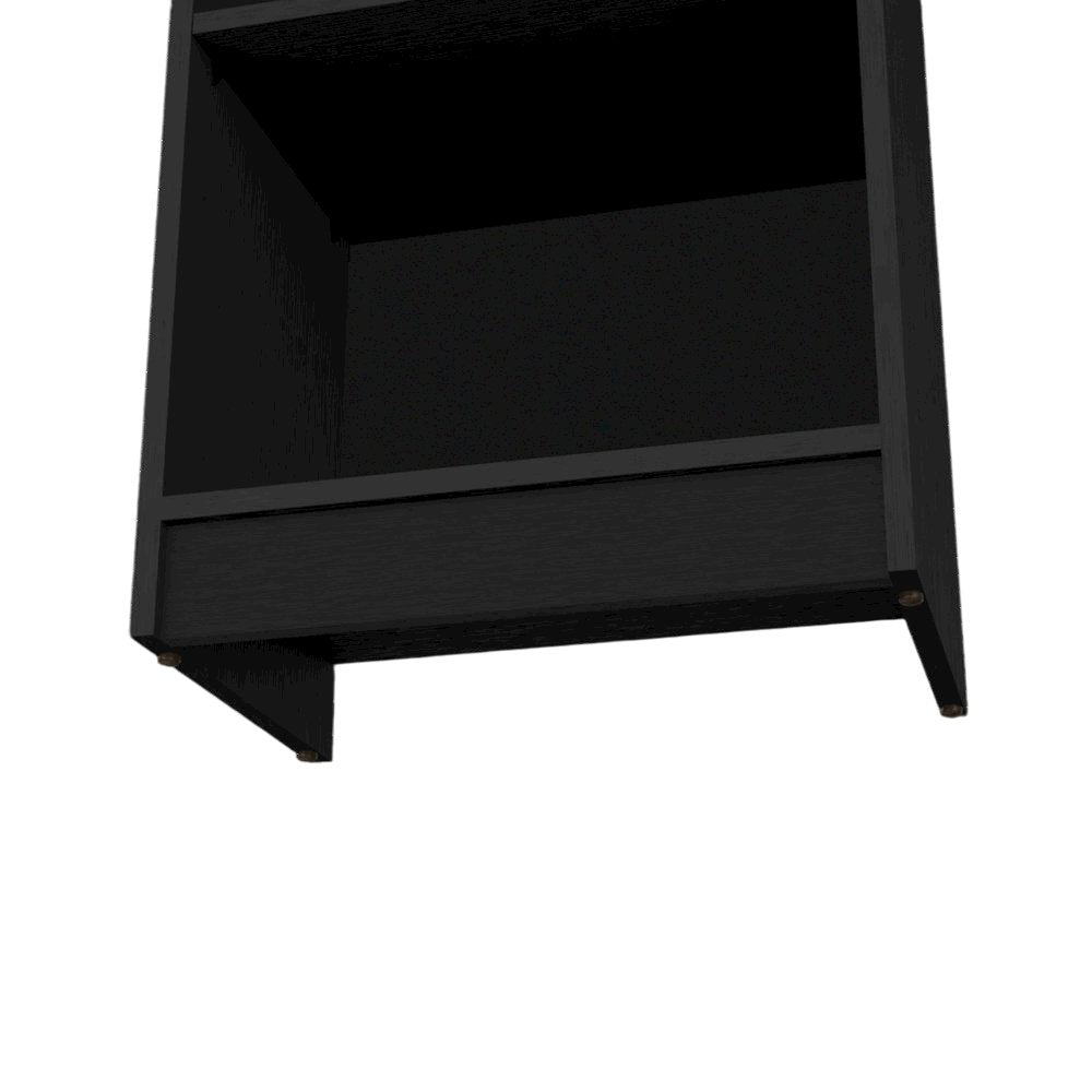 Sutton Slim Bookcase with Modern 5-Shelf Design, Wenge