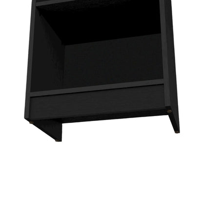 Sutton Slim Bookcase with Modern 5-Shelf Design, Wenge