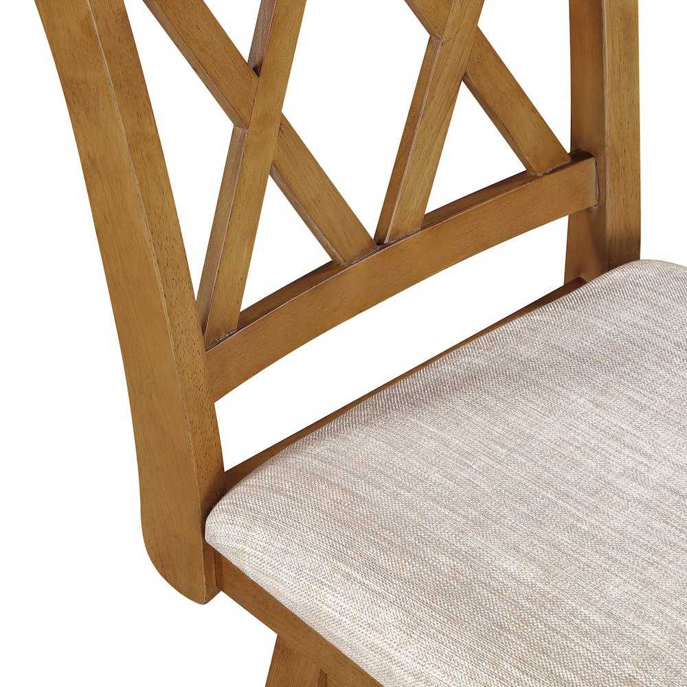 24in Brookline Swivel Barstool Oak
