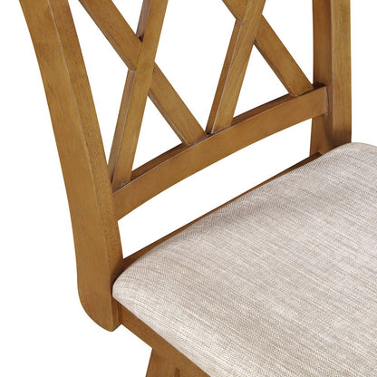 24in Brookline Swivel Barstool Oak