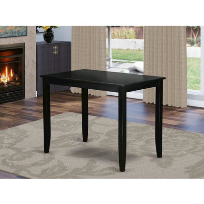 Buckland Counter Height Rectangular Table 30"x48" in Black Finish