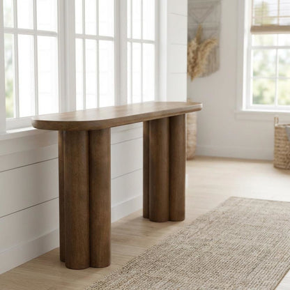 Ramona Console Table In Beige Color