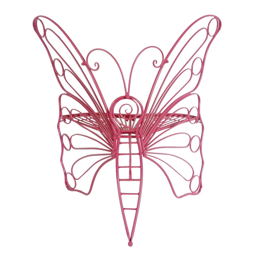 Pink Metal Butterfly Chair: Charming Outdoor Elegance