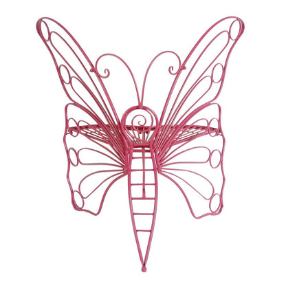 Pink Metal Butterfly Chair: Charming Outdoor Elegance