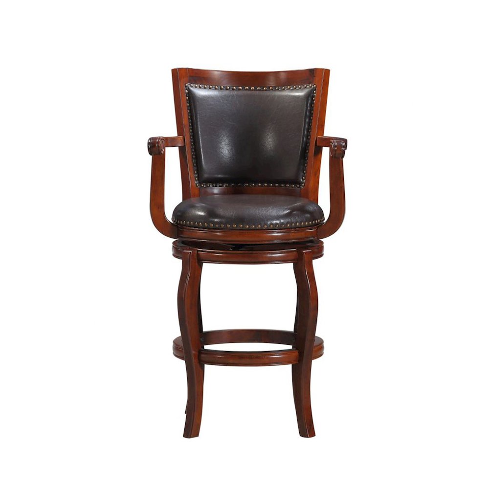 Jones Swivel Bar Stool - Brown/Cherry