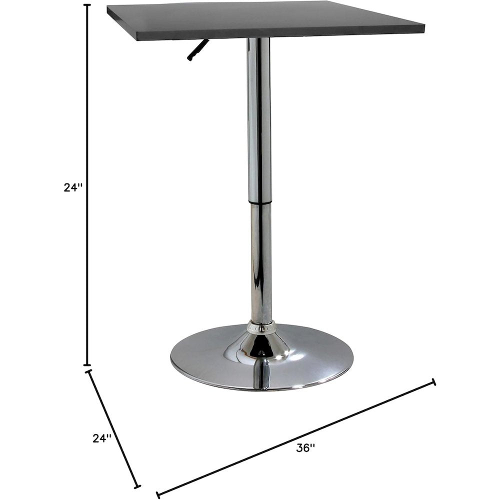 AmeriHome Classic Wood Top Bistro Table - Square