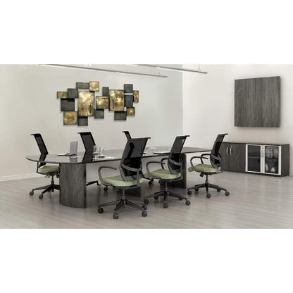 Medina Conference Table (10'), Gray Steel