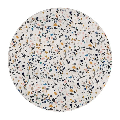 Siesta Outdoor Terrazzo Round Side Table, White