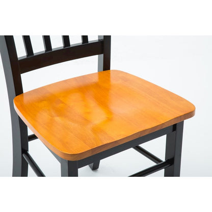 Shaker 6-Piece Dining Set - Black/Oak