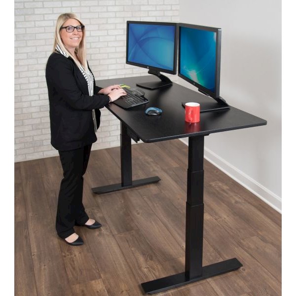 STANDE-60 60" Electric Standing Desk Black/Black