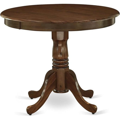 3 Piece Dining Room Table Set Consists of a Round Kitchen Table with Pedestal