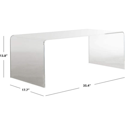 Home Collection Atka Coffee Table, Clear
