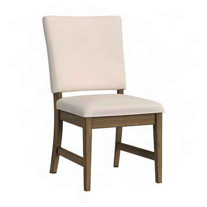 Leucadia Ladderback Side Chair with Upholstered Seat (2 pack), Toasted Java